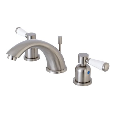 KINGSTON BRASS KB8968DPL 8" Widespread Bathroom Faucet, Brushed Nickel KB8968DPL